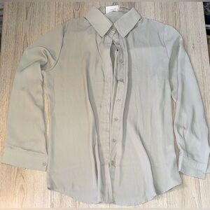 Yidarton Green Button Down Shirt button up top